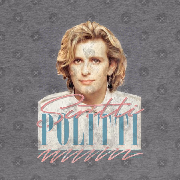 Scritti Politti  ... Retro Faded-Look 80s Fan Design by DankFutura